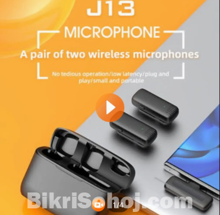 Wireless Dual Microphone J13 For i-Phone